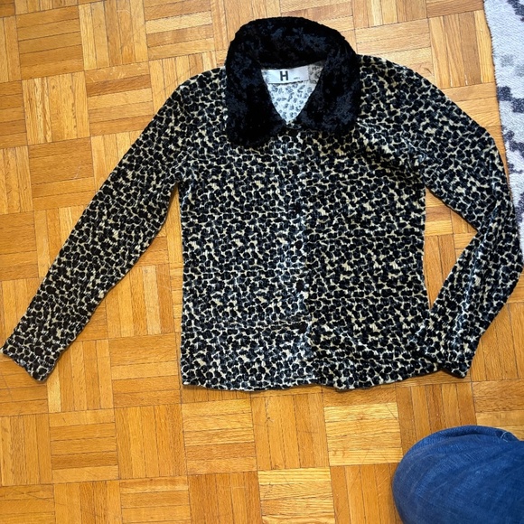 NANNY FINE !!! AM I RIGHT - leopard print long sleeve sweater - Picture 1 of 5